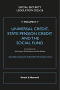 Cover of Social Security Legislation 2025/26 Volume II: Universal Credit, State Pension Credit and the Social Fund