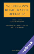 Cover of Wilkinson's Road Traffic Offences (Book & eBook Pack)