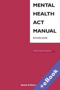 Cover of Mental Health Act Manual (Book & eBook Pack)