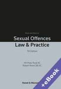Cover of Rook and Ward on Sexual Offences: Law & Practice (Book & eBook Pack)