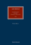 Cover of Archbold Magistrates' Courts Criminal Practice 2026