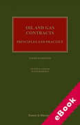 Cover of Oil and Gas Contracts: Principles and Practice (eBook)