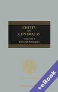 Cover of Chitty on Contracts 36th ed Volume 1: General Principles (Book & eBook Pack)