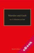 Cover of Marsden and Gault on Collisions at Sea (eBook)