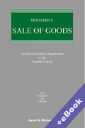 Cover of Benjamin's Sale of Goods 12th ed: 2nd Supplement (Book & eBook Pack)