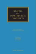 Cover of Keating on Construction Contracts 12th ed: 1st Supplement