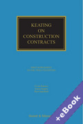 Cover of Keating on Construction Contracts 12th ed: 1st Supplement (Book & eBook Pack)