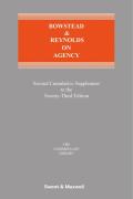 Cover of Bowstead and Reynolds on Agency 23rd ed: 2nd Supplement