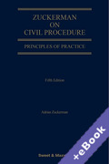 Cover of Zuckerman on Civil Procedure: Principles of Practice (Book & eBook Pack)