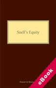 Cover of Snell's Equity 35ed with 1st Supplement (eBook)