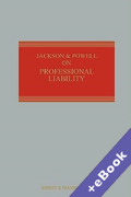 Cover of Jackson & Powell on Professional Liability 9th ed with 4th Supplement (Book & eBook Pack)
