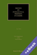 Cover of Tritton on Intellectual Property in Europe 6th ed: 1st Supplement (Book & eBook Pack)