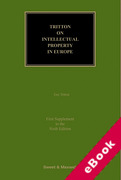 Cover of Tritton on Intellectual Property in Europe 6th ed: 1st Supplement (eBook)