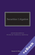 Cover of Securities Litigation (Book & eBook Pack)