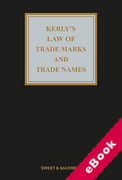 Cover of Kerly's Law of Trade Marks and Trade Names 17th ed with 1st Supplement (eBook)