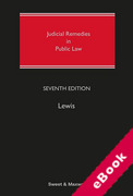 Cover of Judicial Remedies in Public Law (eBook)