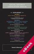 Cover of Social Security Legislation 2025/26 Supplement (eBook)