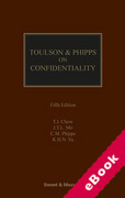 Cover of Toulson & Phipps on Confidentiality (eBook)