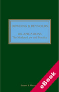 Cover of Dilapidations: The Modern Law and Practice (eBook)