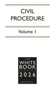 Cover of The White Book Service 2026: Civil Procedure Volume 1 only