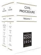Cover of The White Book Service 2026: Civil Procedure Volumes 1 & 2