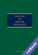 Cover of The Law of Motor Insurance (Book & eBook Pack)