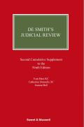Cover of De Smith's Judicial Review 9th ed: 2nd Supplement