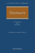Cover of Disclosure 6th ed: 1st Supplement