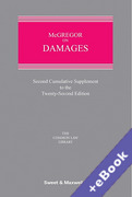 Cover of McGregor on Damages 22nd ed: 2nd Supplement (Book & eBook Pack)
