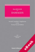 Cover of McGregor on Damages 22nd ed: 2nd Supplement (eBook)