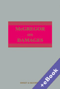 Cover of McGregor on Damages 22ed with 2nd Supplement (Book & eBook Pack)