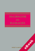 Cover of McGregor on Damages 22ed with 2nd Supplement (eBook)