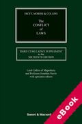 Cover of Dicey, Morris & Collins The Conflict of Laws 16ed: 3rd Supplement (eBook)