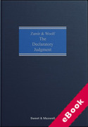 Cover of Zamir & Woolf: The Declaratory Judgment (eBook)