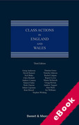 Cover of Class Actions in England and Wales (eBook)