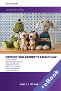 Cover of Cretney and Probert's Family Law Textbook (Book & eBook Pack)