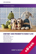 Cover of Cretney and Probert's Family Law Textbook (eBook)