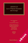 Cover of Arnould's Law of Marine Insurance and Average 21st ed: 1st Supplement (eBook)