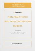 Cover of Social Security Legislation 2026/27 Volume I: Non Means Tested Benefits
