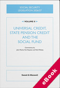 Cover of Social Security Legislation 2026/27 Volume II: Universal Credit, State Pension Credit and the Social Fund (eBook)