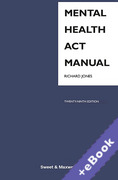 Cover of Mental Health Act Manual (Book & eBook Pack)