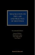 Cover of Shackleton on the Law and Practice of Meetings