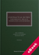 Cover of Contractual Duties: Performance, Breach, Termination and Remedies (eBook)