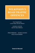 Cover of Wilkinson's Road Traffic Offences 32nd ed: 1st Supplement