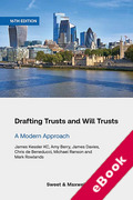 Cover of Drafting Trusts and Will Trusts: A Modern Approach (eBook)