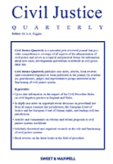 Cover of Civil Justice Quarterly: Issues Only