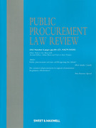 Cover of Public Procurement Law Review: Issues and Bound Volume