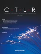 Cover of Computer and Telecommunications Law Review: Issues Only