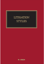 Cover of Green's Litigation Styles Looseleaf and CD-ROM
