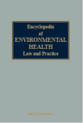 Cover of Encyclopedia of Environmental Health Law and Practice Looseleaf